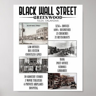 Póster Negra Vintage Black Business Mes de historia negra