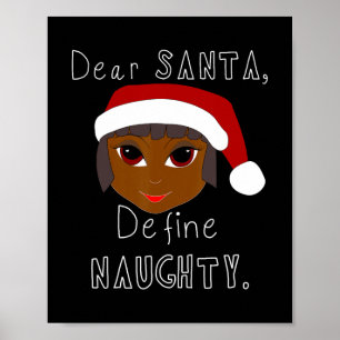 Póster negras claus santa definen a una familia negra tra