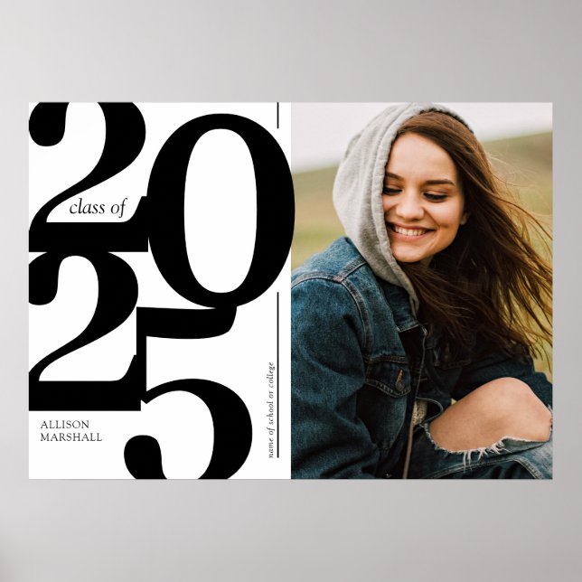 Póster Negrita Partido de Graduación de Fotografías 2025 (Frente)