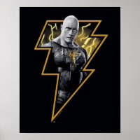 Negro Adam Gray y Gold Lightning Graphic