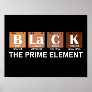 Póster Negro El Elemento Prime