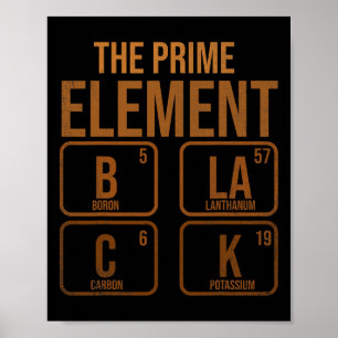 Póster Negro El Elemento Prime