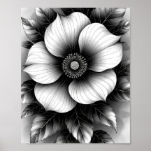 Negro elegante, papel Poster de valor (mate)