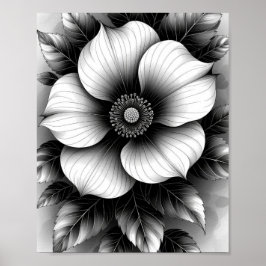 Póster Negro elegante, papel Poster de valor (mate)