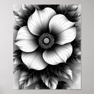 Póster Negro elegante, papel Poster de valor (mate)