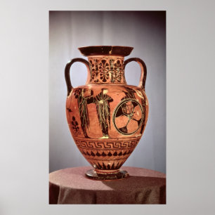 Póster Negro-figura griega amphora