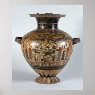 Póster Negro-figura hydria
