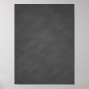 Póster Negro gris del tablero de tiza del fondo gris de