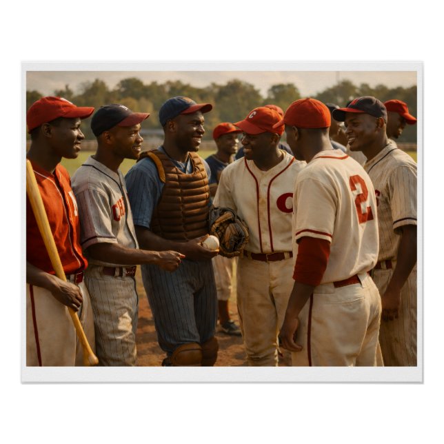 Póster Negro League All Stars Post Game Chat (Anverso)