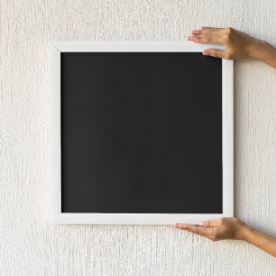 Póster Negro sólido