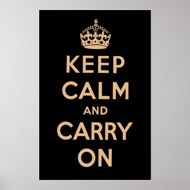 Póster Negro vintage (Frente)