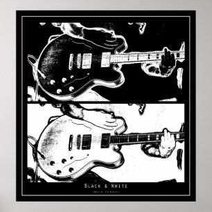 Póster Negro y blanco