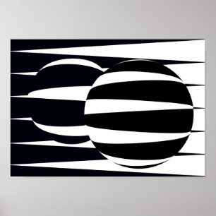 Póster Negro y blanco