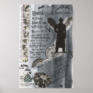 Póster Negro y blanco