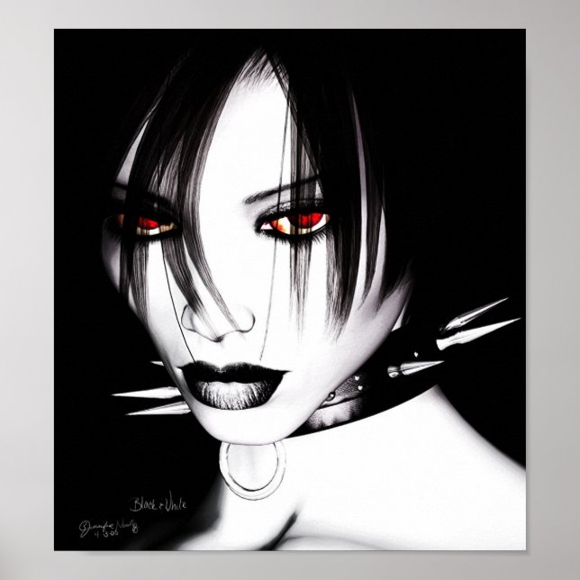 Póster Negro y blanco (Frente)