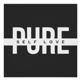 Poster negro y blanco brillante