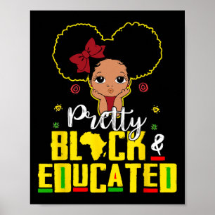 Póster Negro Y Educado Soy La Fuerte Reina Africana G