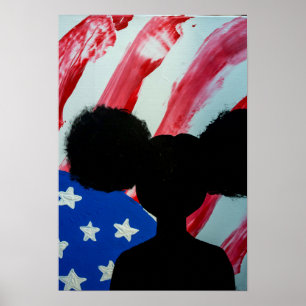 Póster Negro y sangre