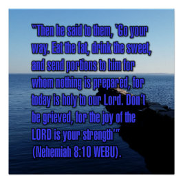 Póster Nehemiah 8:10 WEBU