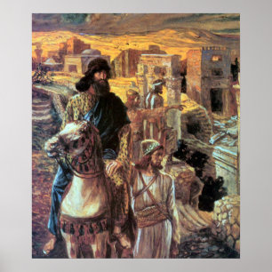 Póster Nehemiah sees the rubble in Jerusalem by Tissot