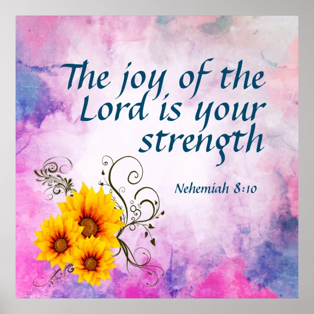 Póster Nehemías 8:10 (Frente)