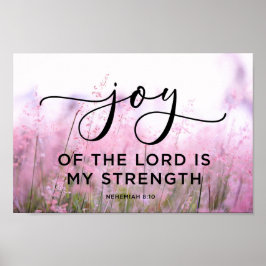 Póster Nehemías 8:10 La alegría de Jehovah es mi fuerza