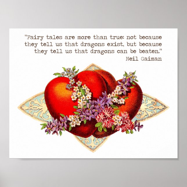 Póster Neil Gaiman Cita (Frente)