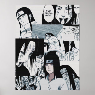 Póster neji hyuga