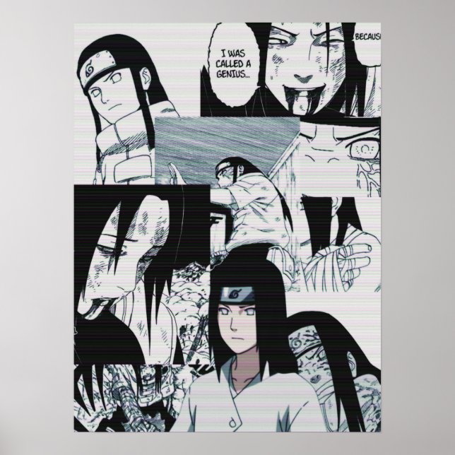 Póster neji hyuga (Frente)