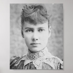 Póster Nellie Bly - periodista americano temprano -