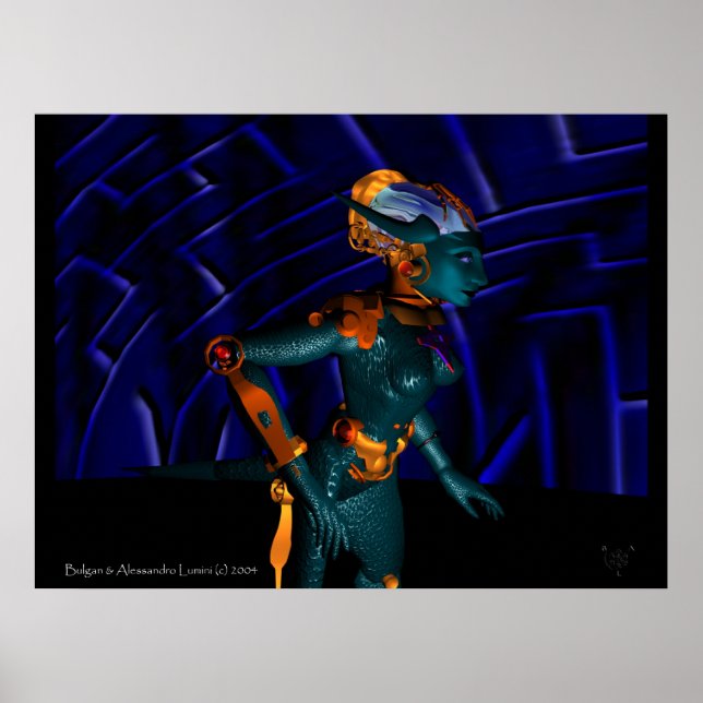 Póster NEMES / HYPER ANDROID, Ciencia Ficción (Frente)