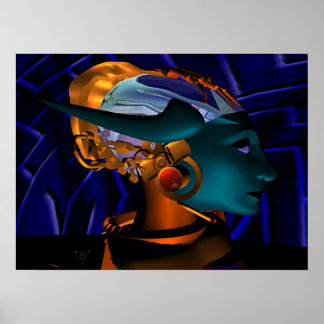 Póster NEMES / RETRATO HYPER ANDROID, ciencia ficción