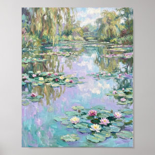 Póster Nenúfares Giverny I Pintura Vintage