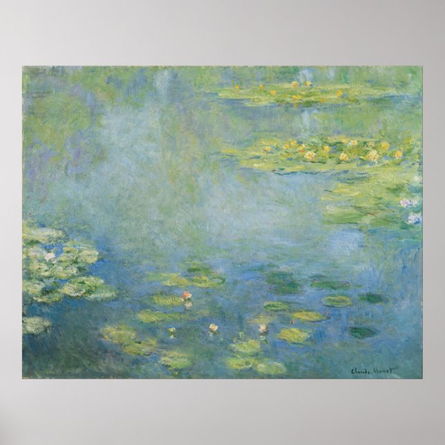 Póster Nenúfares por Claude Monet (Frente)