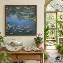 Nenúfares por Claude Monet, Flores Vintage