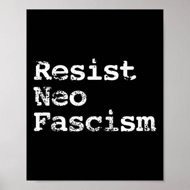 Póster Neo Fascismo contra Trump Regalos contra Bolsonaro (Frente)