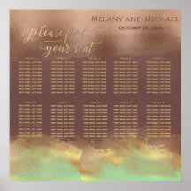 Neo menta canela rosa oro Relieve metalizado acuar