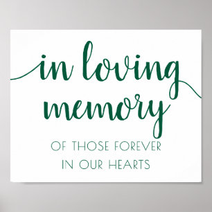 Póster Neo Mint Green Script   Rótulo de memoria de moda