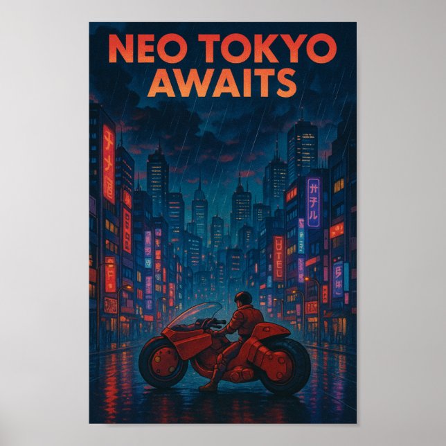 Póster Neo-Tokyo Awaits (Frente)
