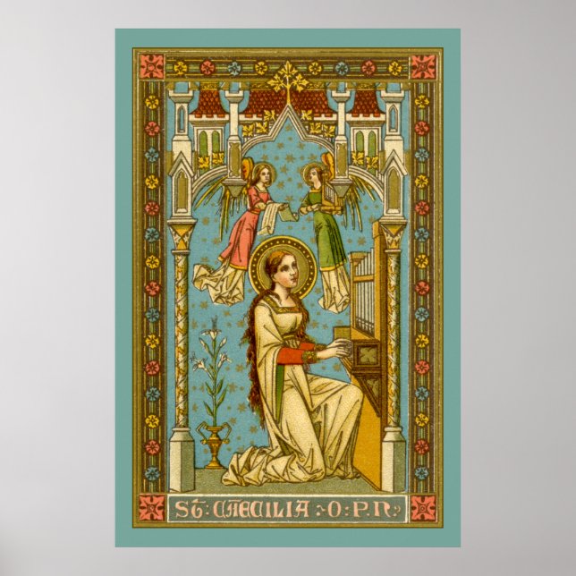 Póster NeoGothic St. Cecilia of Rome (BNG 02) (Frente)