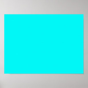 Póster Neon Aqua