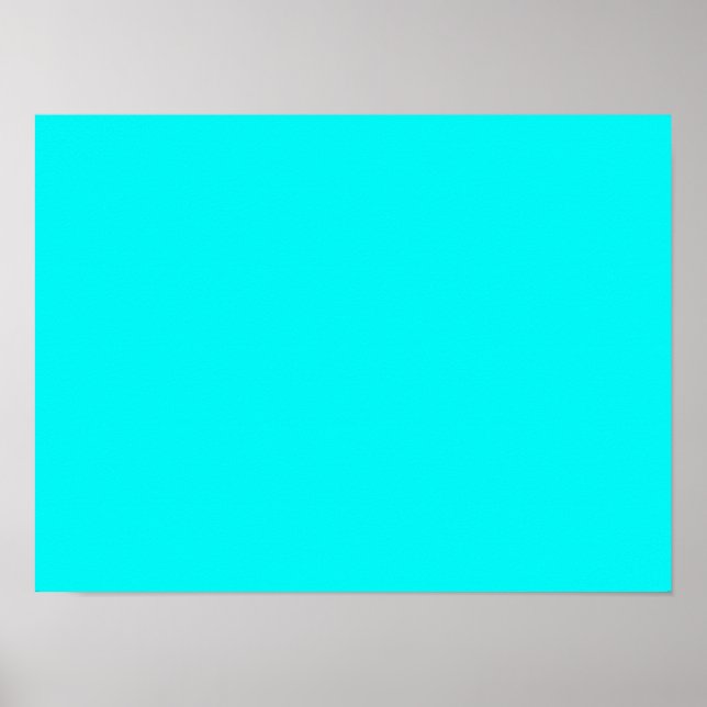 Póster Neon Aqua (Frente)