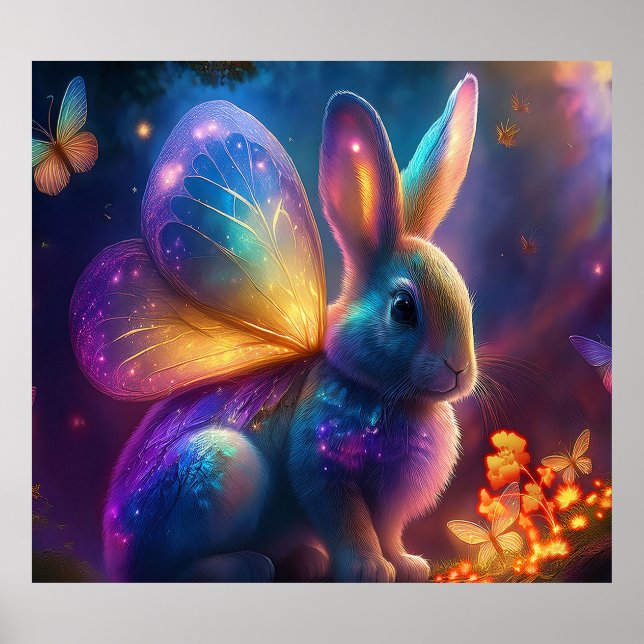 Póster Neon Bunny (Frente)