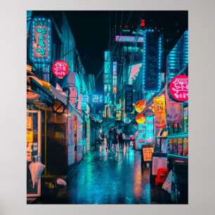 Póster Neón de Corea
