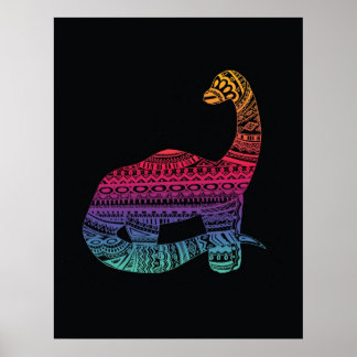 Póster Neon Dino Poster 1