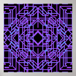 Póster Neon Eon 1 Canvas