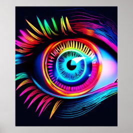 Póster Neon Eye Dream