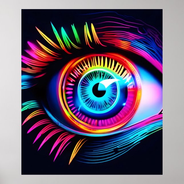 Póster Neon Eye Dream (Frente)