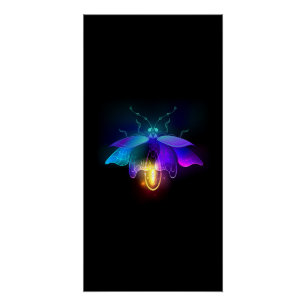 Póster Neon Firefly en negro