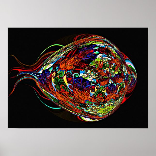 Póster Neon Fish Poster (Frente)